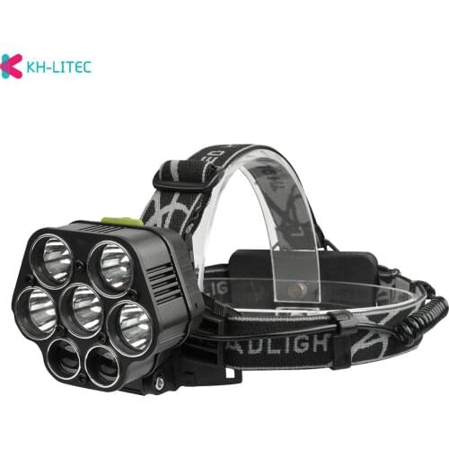 Portable T6+XPE LED Headlamp Outdoor Camping Fishing Headlights 6 Mode Torch Work lantern Flashlight Use 2*18650 Battery