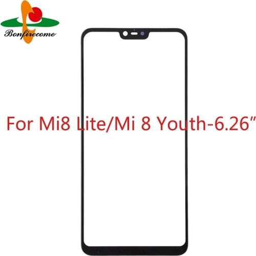10Pcs\lot For Xiaomi Mi 8 Lite\ Mi8 Lite\ Mi 8 Youth \ Mi8 Youth Touch Screen Front Panel Glass Lens Outer Glass For Mi 8X\ Mi8X