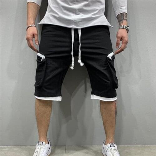 Summer quick-drying shorts mens jogging short pants Casual fitness streetwear men Multi-pocket sport casual hip cargo shorts