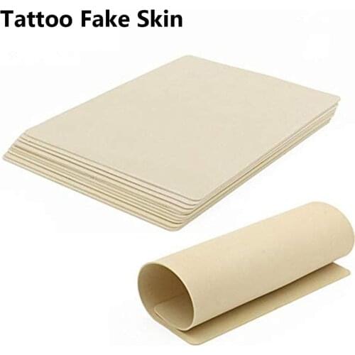 3/5/10 Pcs Synthetic Leather Tattoo Fake Skin Makeup Tattoo Beginner Practice Microblading Double Permanent Tattoo Supplies