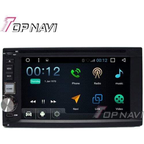 Topnavi 6.2" Quad Core 16G Android 6.0 Car Radio Stereo GPS Navigation for Universal 2DIN Car DVD Multimedia Audio Player