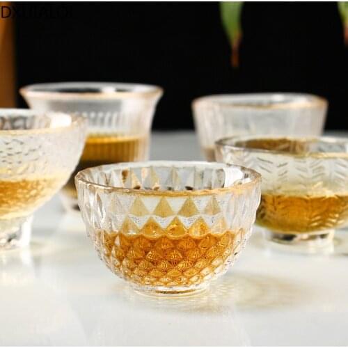 Japanese style simple style transparent glass tea set tea cup teacup Kung Fu tea set DXUIALOI