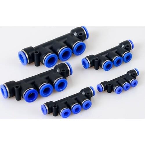 1pc PK series For 4/6/8/10/12mm Hose Tube Straight Fittings Pneumatic Fittings Quick Push in Connector Air Pipe Fittings