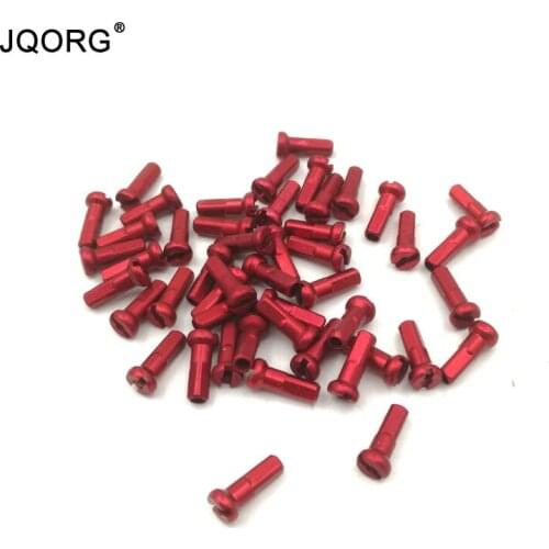 14G MTB Spoke Nipples Aluminum Alloy Material 5 Colors Spoke Hats Ultra Light Mountain Bike Spoke Nipples 32 Pieces A Lot