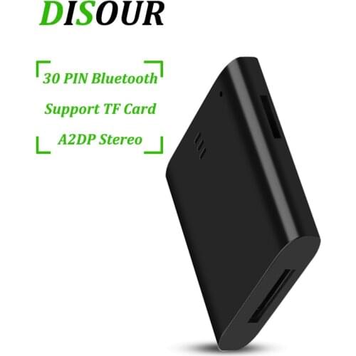 30 PIN Bluetooth Audio Music Receiver A2DP Stereo Support TF Card For iPhone 30Pin Dock Speaker Bose Sounddock Wireless Adapter