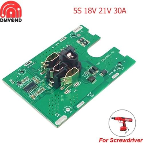 5S 30A 18V 21V Li-ion Lithium Battery Charger Protection Board 18650 Battery BMS for Screwdriver Shura Dewalt Enhance/Balance