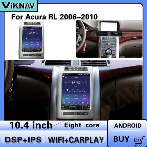 Android Vertical screen Car Radio for Honda Acura RL 2006 2007 2008 2009 2010 Car stereo multimedia player GPS navigation
