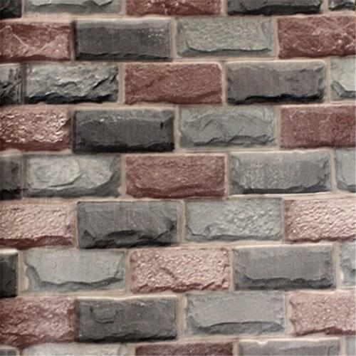 Beibehangpapier peint brick wall wallpaper for walls rustic TV brick wall paper rolls Papel de parede infantil 3d tapeten