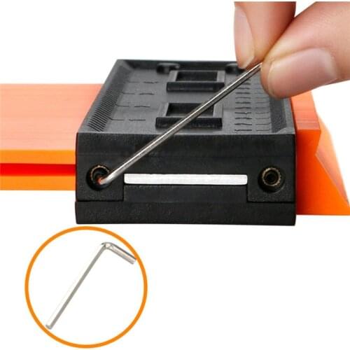 Lock Wider Contour Gauge Profile Tool Alloy Edge Shaping Wood Measure Ruler Laminate Tiles Meethulp Woodworking Meter Gauge