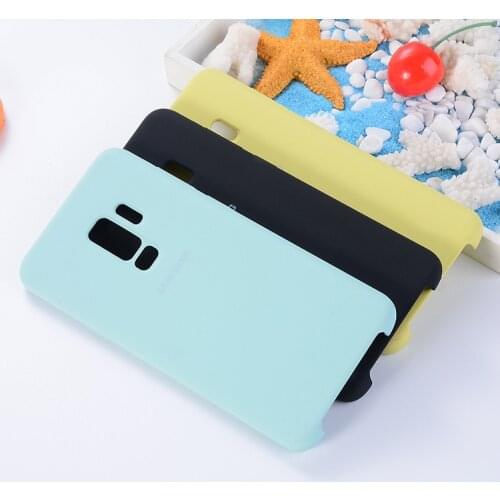For Samsung Galaxy S9 Plus Original Liquid Silicone Phone Case Silky Soft-Touch Phone Cover For samsung S8 S9 S20 Plus case