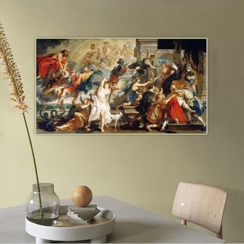 Citon Peter Paul Rubens《Apotheosis of Henry IV and the Proclamation of the Regency of Marie de Medici》Canvas Art Oil Painting