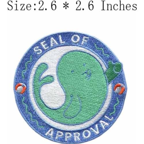 Dolphin 2.6"wide embroidery patch for ribbon embroidery/jerseys/scarf patch