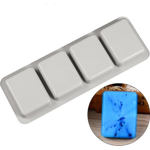 DIY Silicone Soap Mold For Handmade Soap Making Forms 3D Mould Oval Round Square Soaps Molds K543
