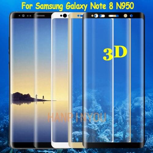 For Samsung Galaxy Note 8 Note8 N950 6.3" 9H Ultra Thin 3D Curved Full Cover Front Tempered Glass Film Screen Protector Guard