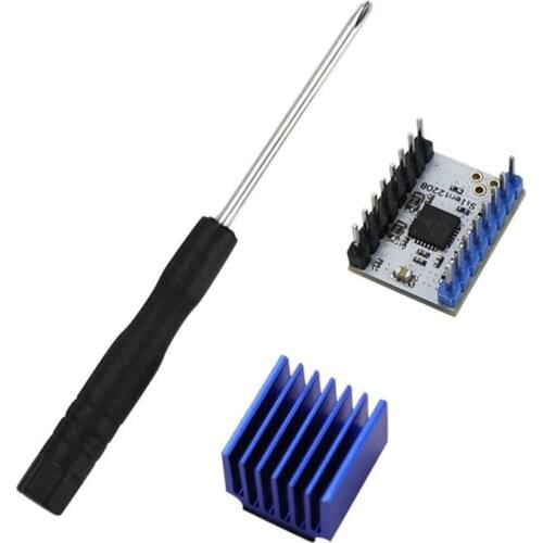 TMC2208V1.2 Motor Driver Compact Wear-resistant ABS Ultra-Silent Stepper Motor Driver Module for 3D Printer