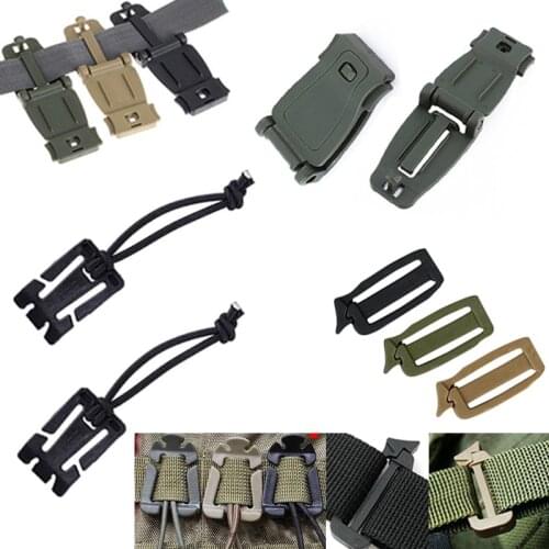 Molle Webbing quickdraw Attach Shackle Carabiner Clip Snap Backpack connect link Buckle Lock Grimlock Outdoor Camp Hike Mountain