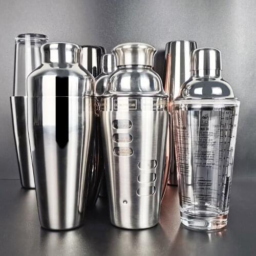 Cocktail Shaker 750ml 750/600ml 800/600ml Boston Bar Glass Shaker Stopper for Bottle Mixer Jigger Pourer Wine Accessories
