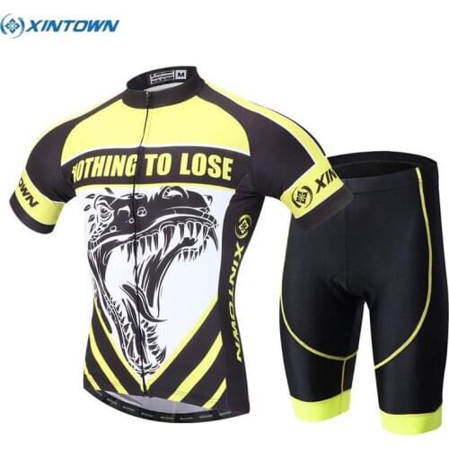 XINTOWN Team Mens Ropa Ciclismo MTB Cycling Jerseys Padded Bike Bib Shorts Outdoor Sports Riding Clothing Kits