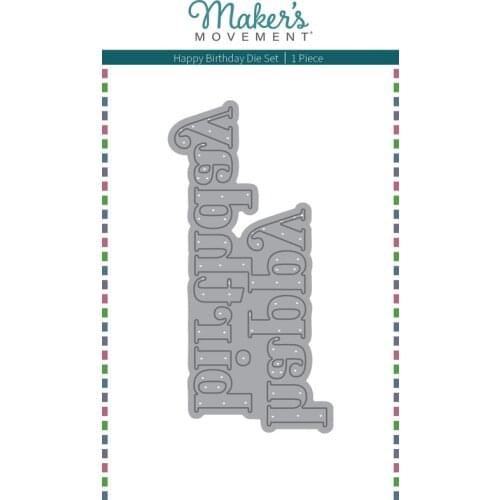 2021 AliliArts Metal Cutting Dies happy birthday diy Scrapbooking Photo Album Decorative Embossing PaperCard Crafts Die