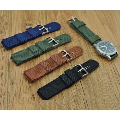 Watch Band Strap Nylon Mesh Watchbands Women Men Sport Watches Belt Accessories Relojes Hombre 16mm 18mm 20mm 22mm 24mm Canvas