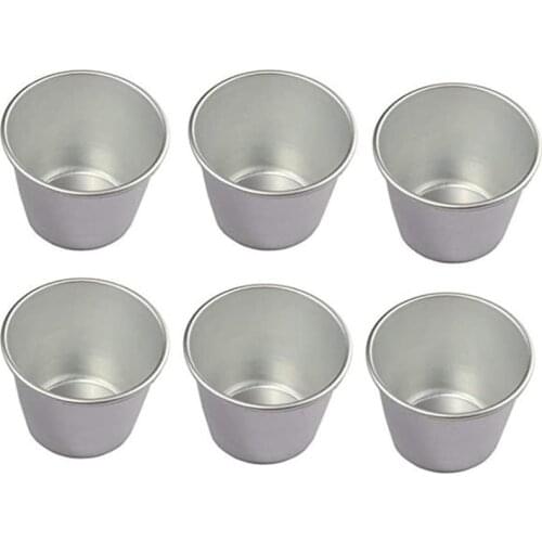 New 6 Pcs Nonstick Individual Tumblers Popovers Chocolate Molten Pudding Cups Raspberry Mold