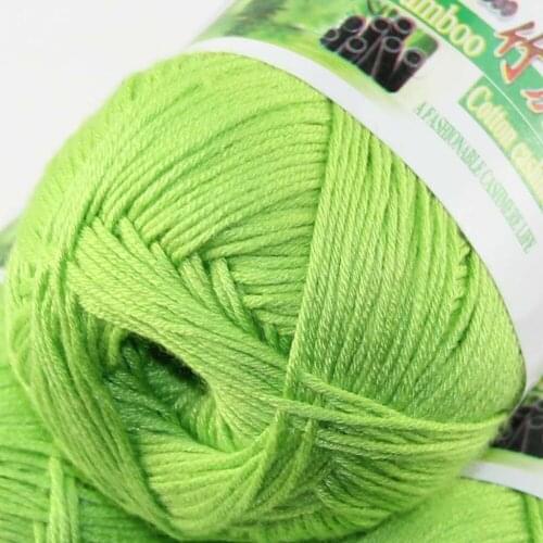 Lot of 1 BallsX50g Color optional Super Soft Natural Bamboo Cotton Knitting Yarn 322-909