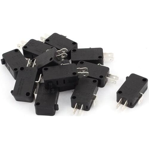 AC 250V/125V 15A 1NO 1NC SPDT Momentary Micro Limit Switch 12Pcs MS-1215