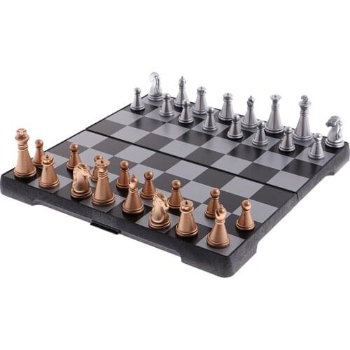 Chess Set with Folding Chess Board Chessman for Kids Adults Gift