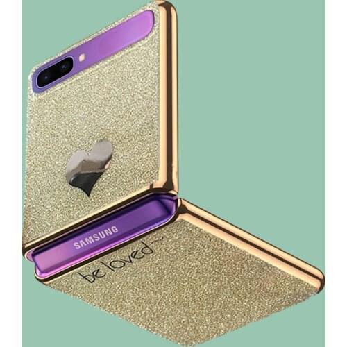 Ins for Samsung Galaxy Z Flip Mobile Phone Shell Zflip Folding Protective Case F7000 Light Luxury Protective Case All-Inclusive