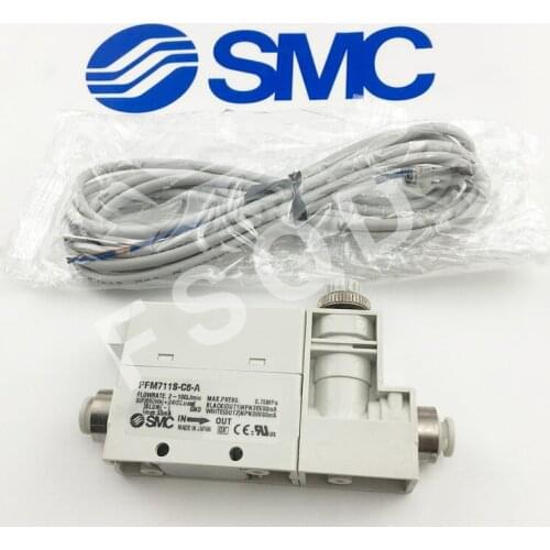SMC 2-Color Display Digital Flow Switch Vacuum generator Pneumatic components PFM711S-C6-A PFM750S-C6L-A-M PFM series