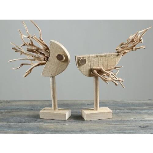 Nordic style modern creative handmade wooden fish ornaments crafts Office desktop home accessories