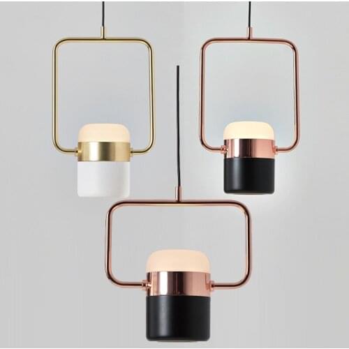 Modern chandeliers bar restaurant multi-head molecular rotating Led pendant lamps Nordic bedroom bedside metal LED shoplight