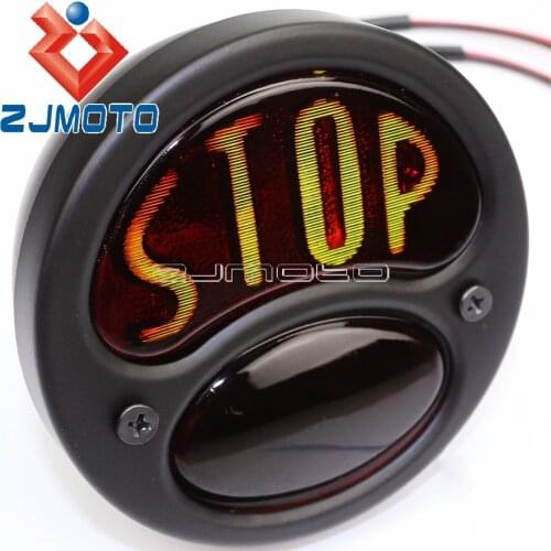 Motorcycle Stop Brake Tail Light Tail Lamp Rear Tail Light Cafe Racer Chopper Rear Brake Lamp Cruiser Bobber Tail Light
