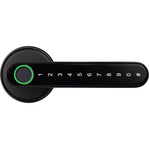 PlanA Smart Door Lock Fingerprint Entry Password Combination Door Handle Access For Home and Office Use