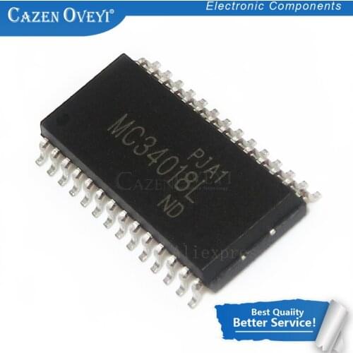 10pcs/lot MC34018L MC34018DW MC34018 UTC34018 SOP-28 New original free shipping fast delivery In Stock