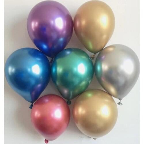10pcs 5 inch metal color balloons gold small balloons birthday party decoration wedding decoration balloon wholesale