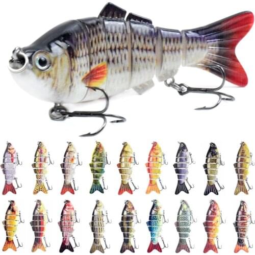 10cm 16.5g Sinking Wobblers Fishing Lures Jointed Crankbait Swimbait 6 Segment Hard Artificial Bait For Fishing Tackle Lure