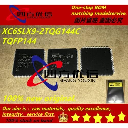 100% new original (5PCS) XC6SLX9-2TQG144C XC6SLX9 TQFP144