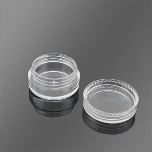 100PCS 3G Transparent Cream Jar, 3CC Mini Empty Clera Sample Container,Mask/Eye Cream Sub-bottling,Empty Cosmetic Container