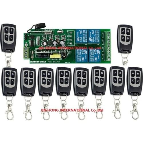 110V~ 220V 4CH RF Wireless Remote Control Relay Switch Security System Garage Doors Gate Electric Doors 11pcs/lot JRL-22018
