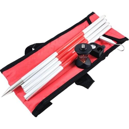 360 Degree with 4 Poles Mini Prism For Leica Topcon Sokkia Nikon Total Station Replace GRZ101 Aluminium Alloy