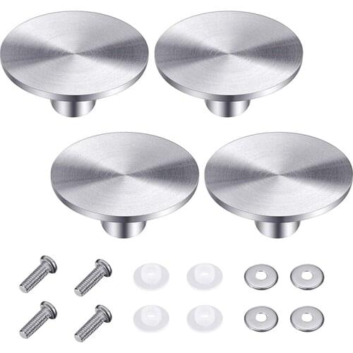 4 Sets Dutch Oven Knob Stainless Steel Replacement Knob Pot Lid Handle for Le Creuset, Aldi, Lodge Enameled Dutch Oven