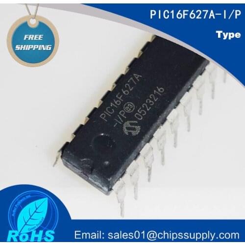 5pcs/lot PIC16F627A-I/P PIC16F627A-I-P DIP18 PIC16F627A-IP IC MCU 8BIT 1.75KB FLASH 18DIP