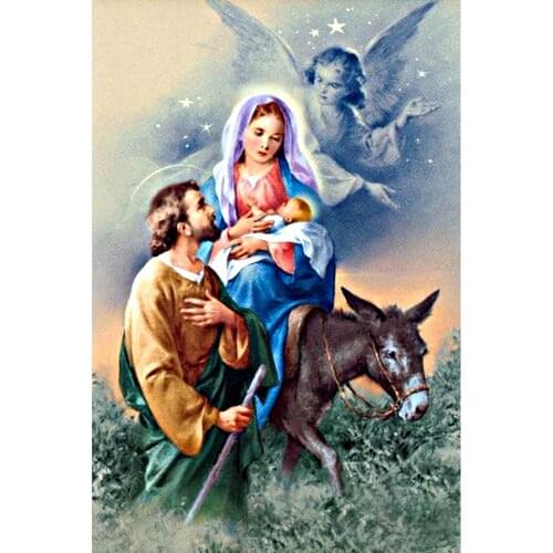 Diamond Painting Full drill square/round Holy Family Mosaic DIY Diamond Painting Cross Stitch Embroidery Home Decor