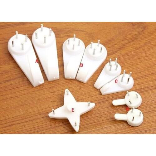 White plastic non mark wall Picture Hangers for hanger picture flower vase
