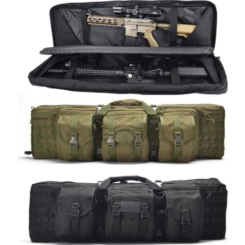 Tactical Double Rifle Gun Bag 36 Inch Military Airsoft Gun Case Hunting Carbine Backpack for M4a1 AK47 AR15 Outdoor Shooting