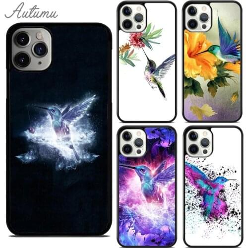 Hummingbird Phone Case for iPhone 11 12 Pro Max mini X XR XS SE 2020 5 6S 7 8 Plus Samsung Galaxy S8 S9 S10 Cover shell coque