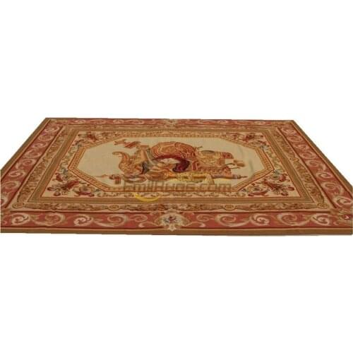 French Hand Made Antique pillow Reversible Floor Carpet For Bedroom Rectangle Carpet Classic Knitting