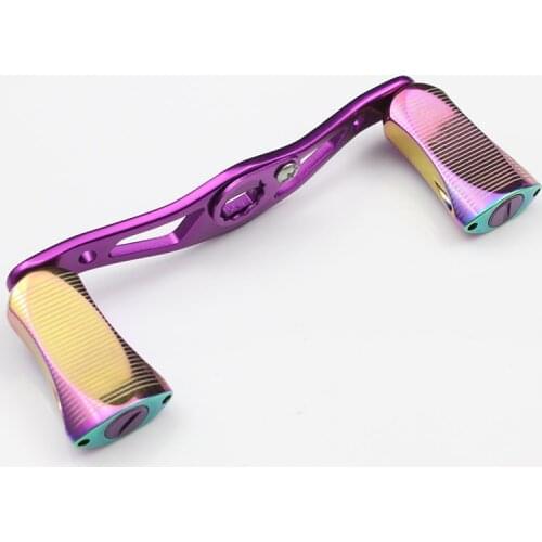 Kawa Rainbow Color Reel Handle Alluminu Alloy Fishing Rocker High Quality Very Beautiful Reel Accessory Hole size 8X5