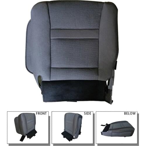 Front Left Laramie-Driver Side Leather Seat Bottom Cover For 2006-2009 Dodge Ram 2500 3500